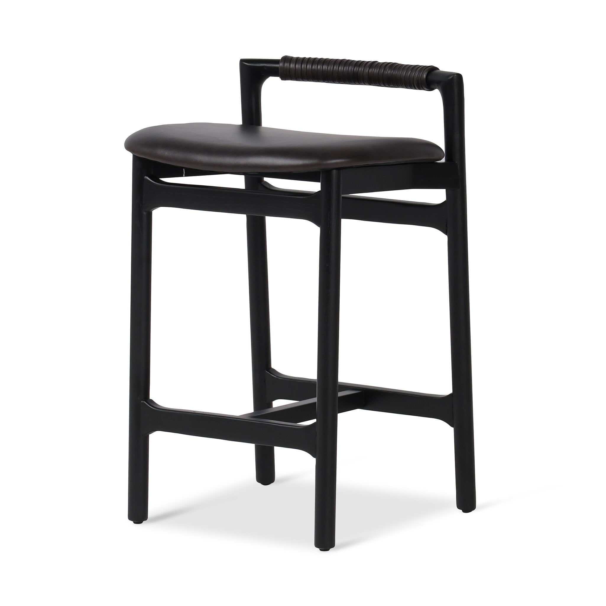 Four Hands Baden Bar + Counter Stool Sonoma Black