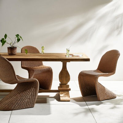Novell Outdoor Dining Table-111"-Natural
