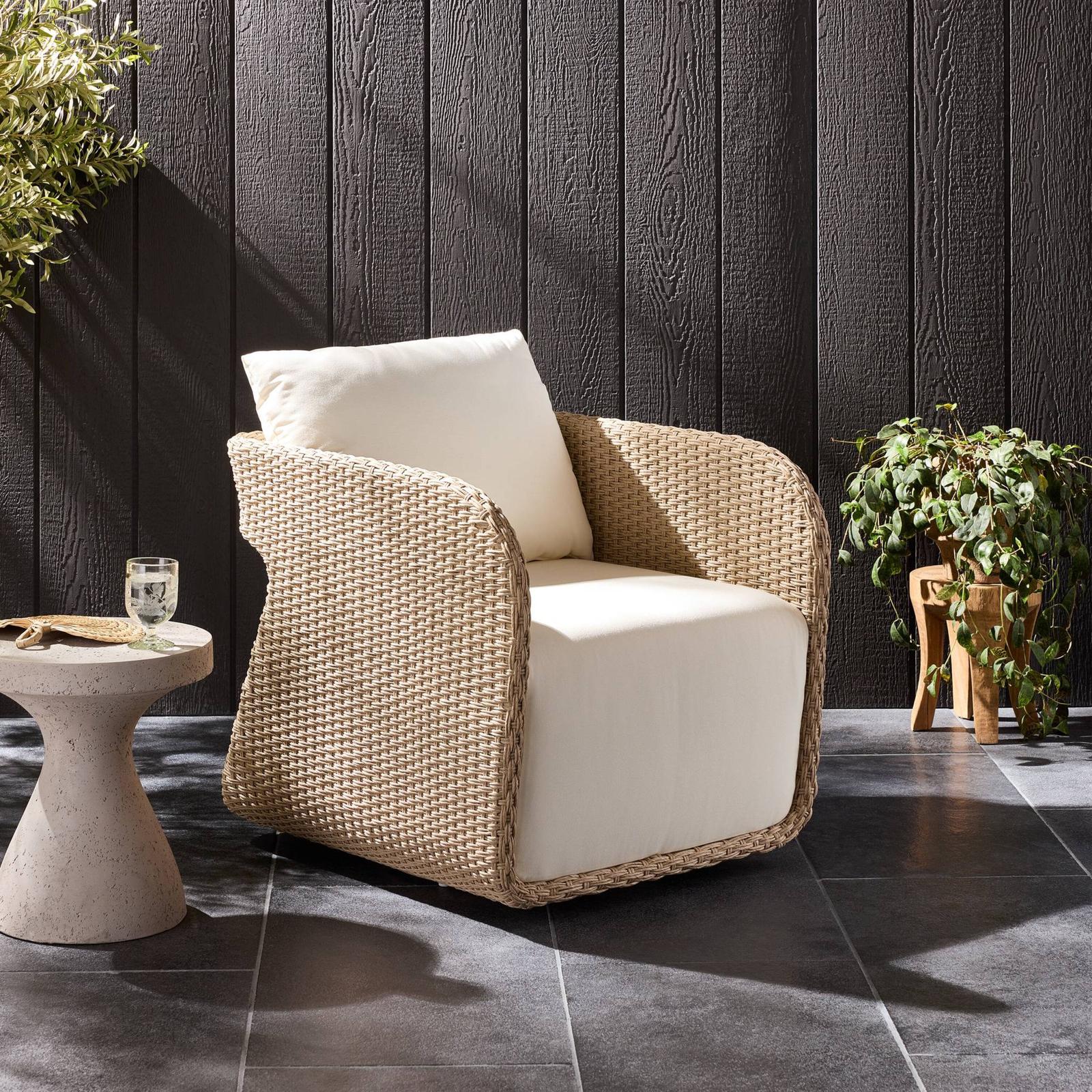 Four Hands Geneva Outdoor Swivel Chair
