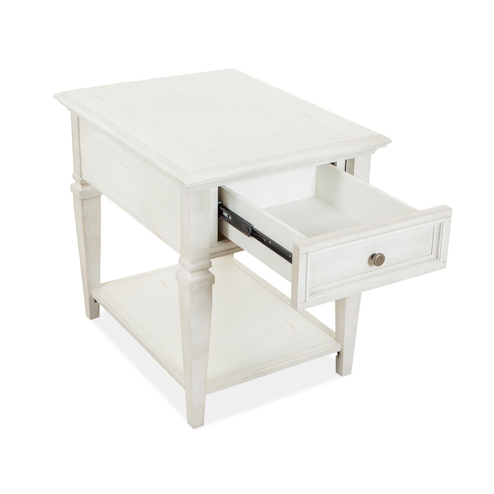 Magnussen Home Newport Alabaster End Table