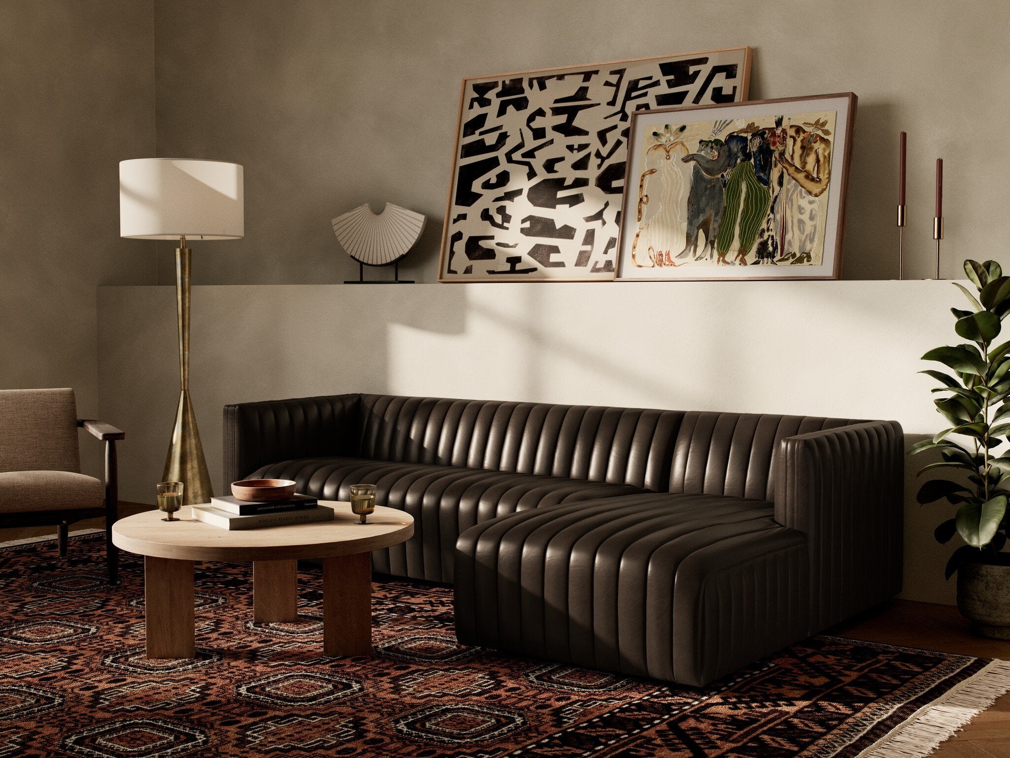 Four Hands Augustine 2-Piece Sectional Right Chaise 105