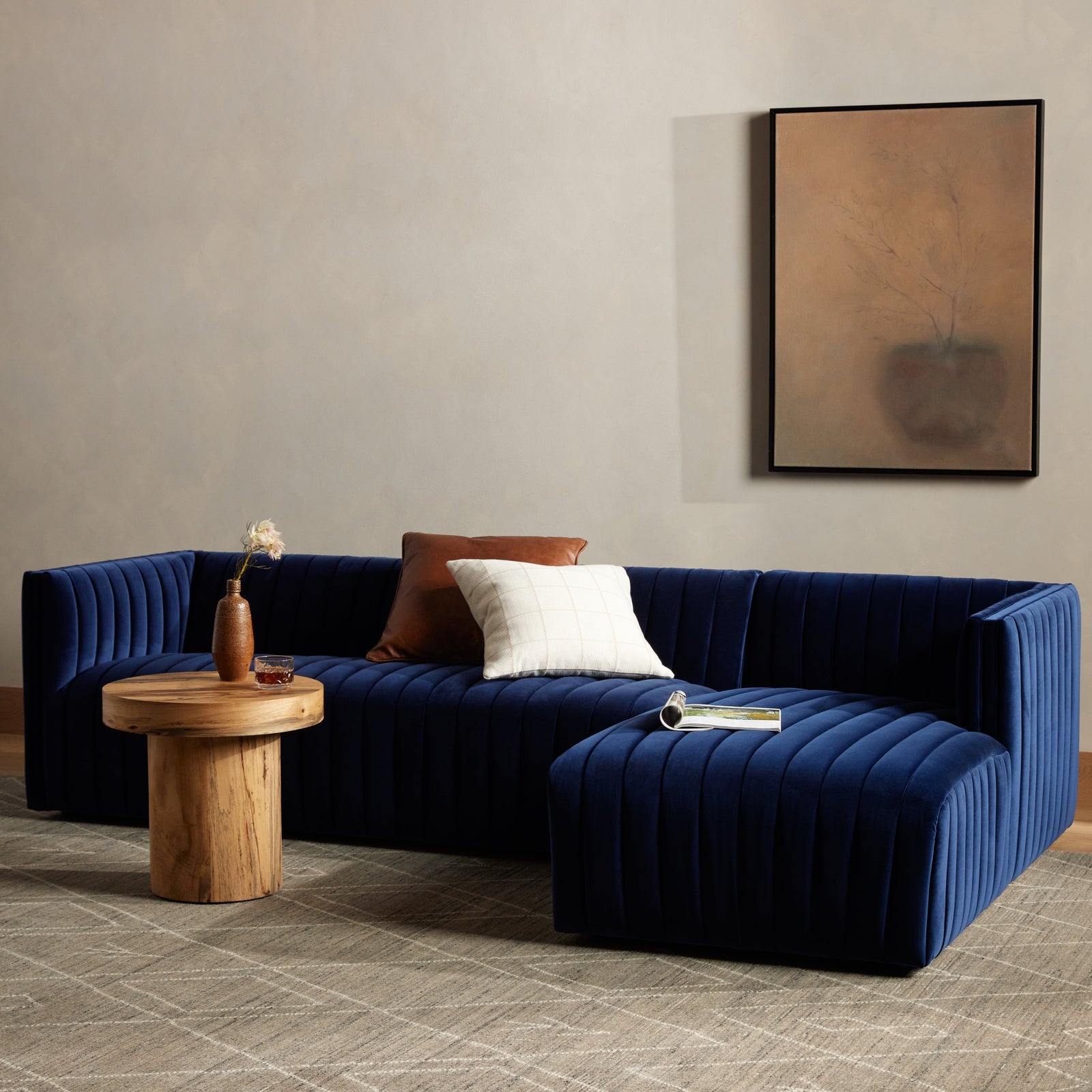 Four Hands Augustine 2-Piece Sectional Right Chaise 105