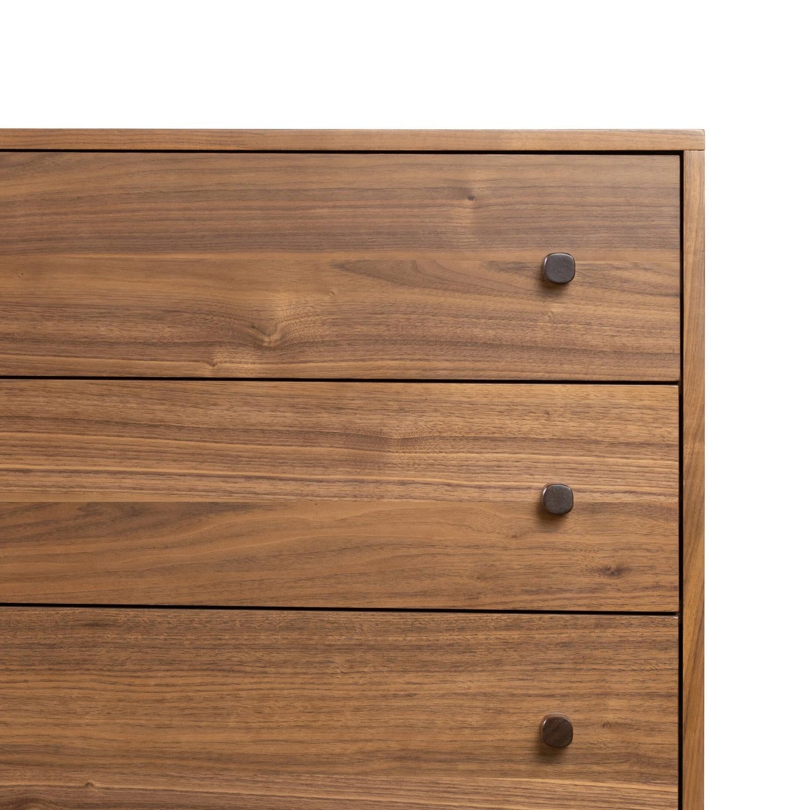 Arturo 6 Drawer Dresser-Natural Walnut