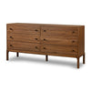 Arturo 6 Drawer Dresser-Natural Walnut