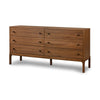 Arturo 6 Drawer Dresser-Natural Walnut