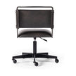 Wharton Desk Chair-Distressed Black