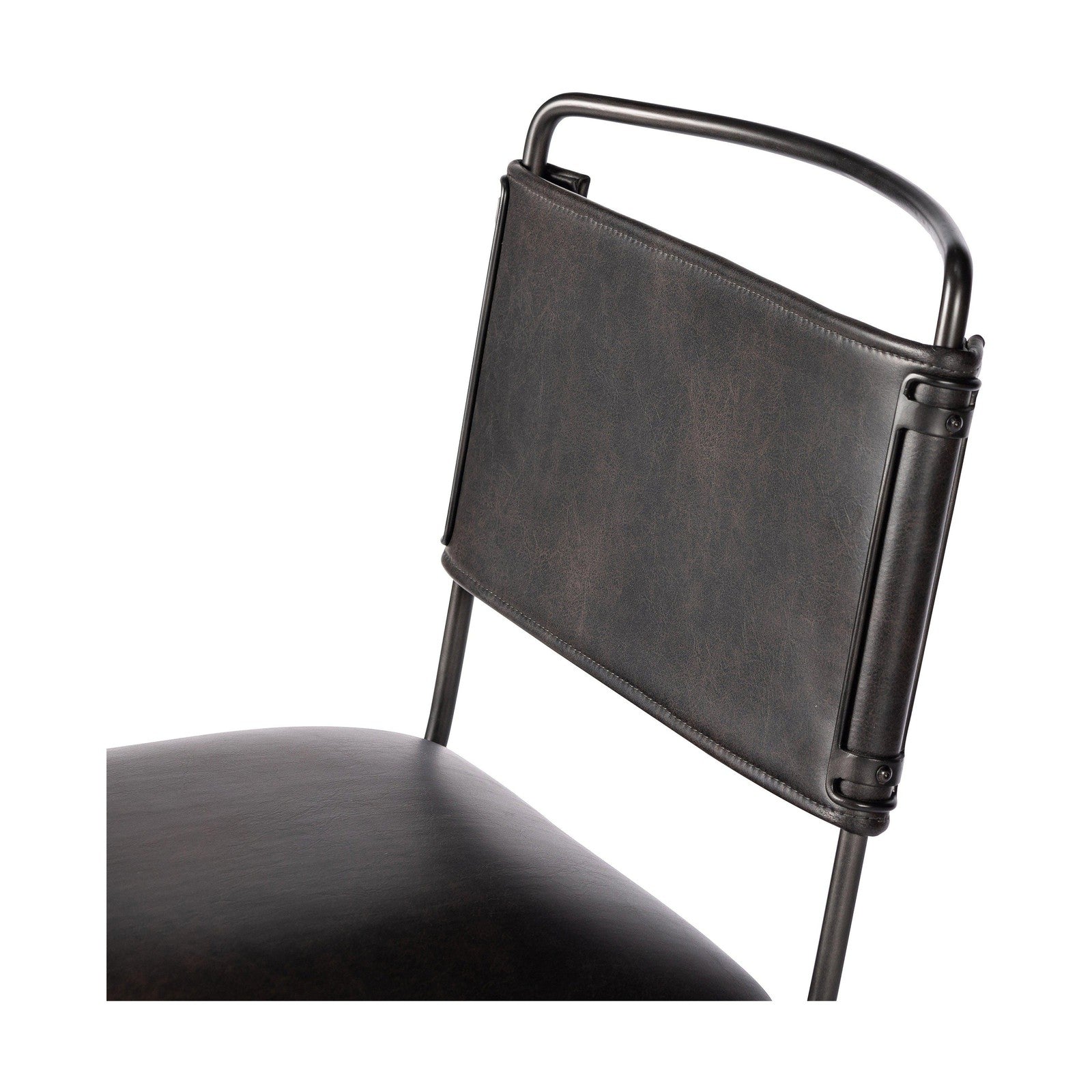 Wharton Desk Chair-Distressed Black