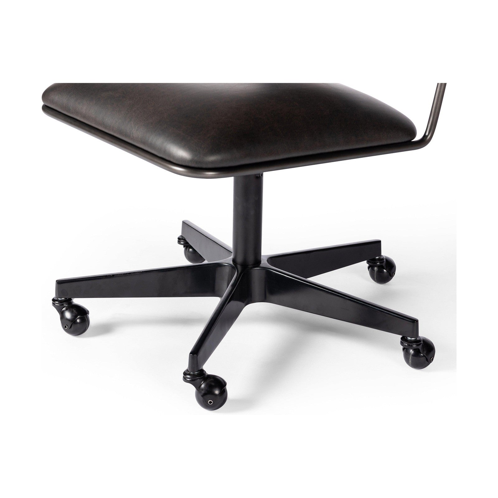 Wharton Desk Chair-Distressed Black
