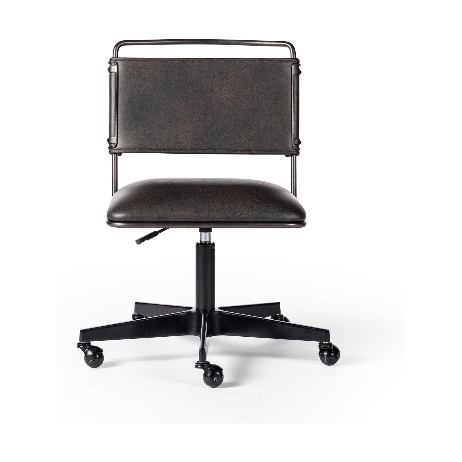 Wharton Desk Chair-Distressed Black