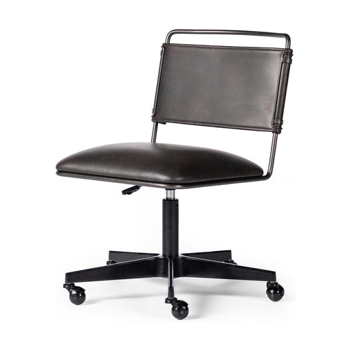 Wharton Desk Chair-Distressed Black