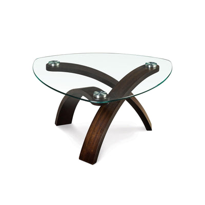 Magnussen Home Allure Hazelnut Pie Shaped Cocktail Table