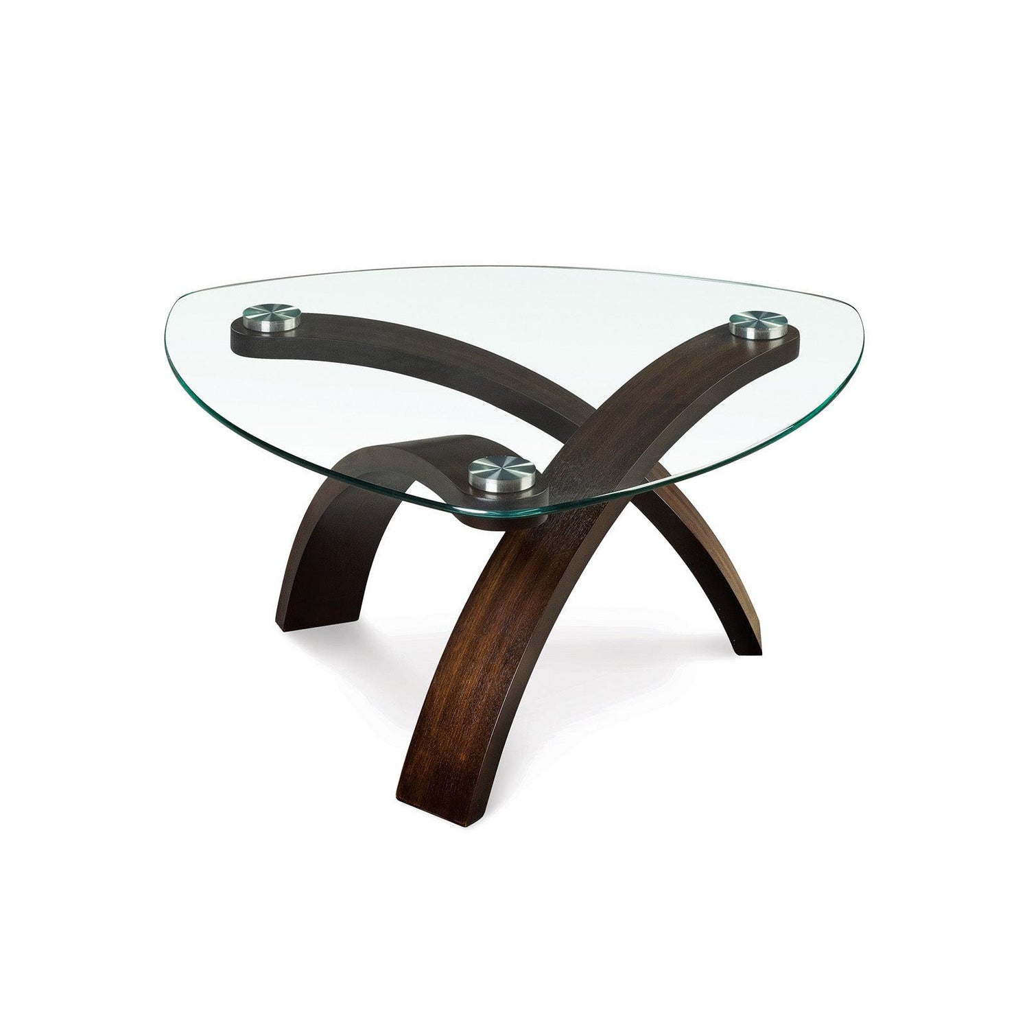 Magnussen Home Allure Hazelnut Pie Shaped Cocktail Table