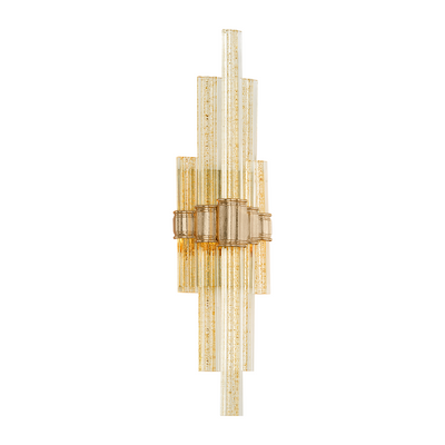 Corbett Viola 1 Light Gold Leaf Wall Sconce Wall Light Clearance