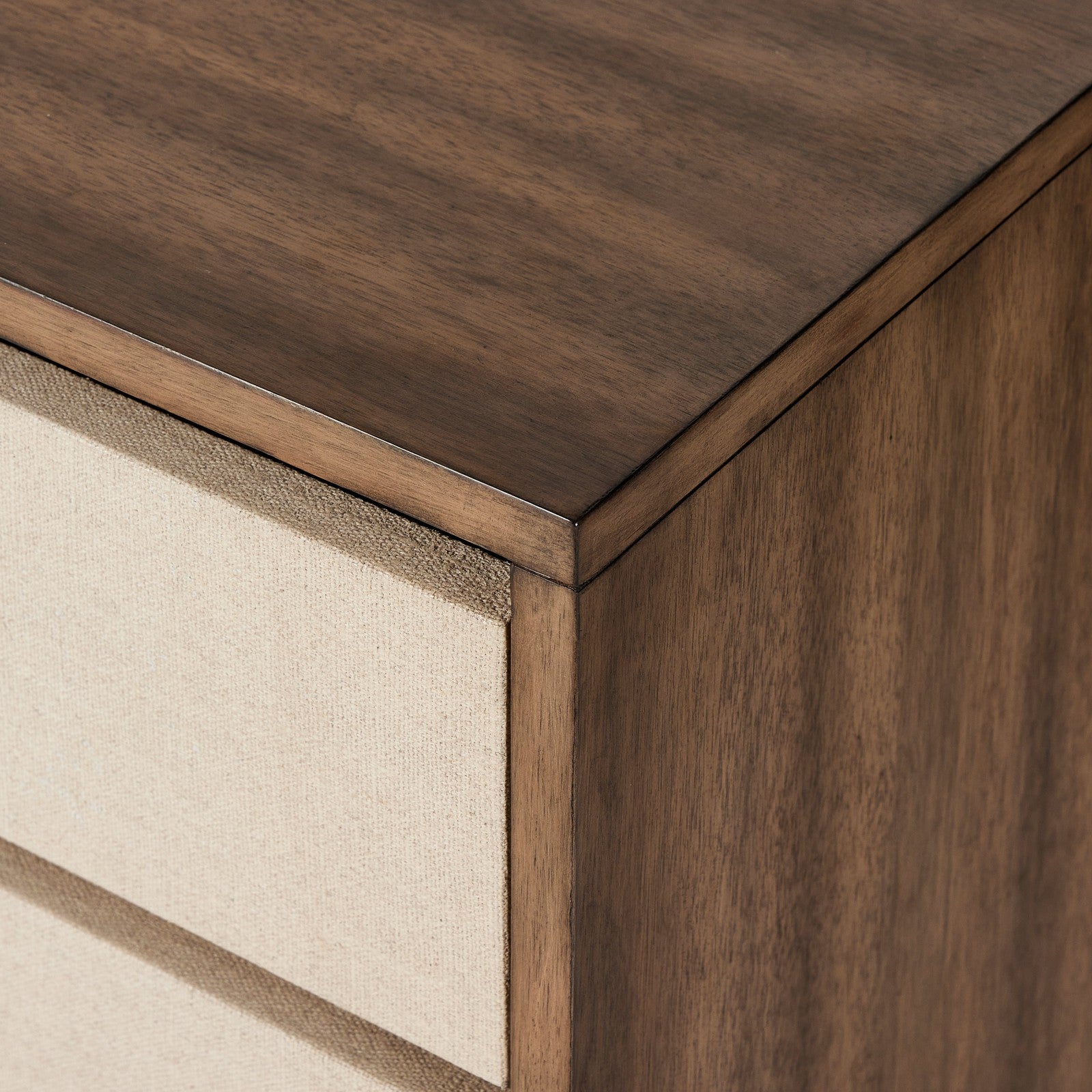 Grove Nightstand-Beige Painted Linen
