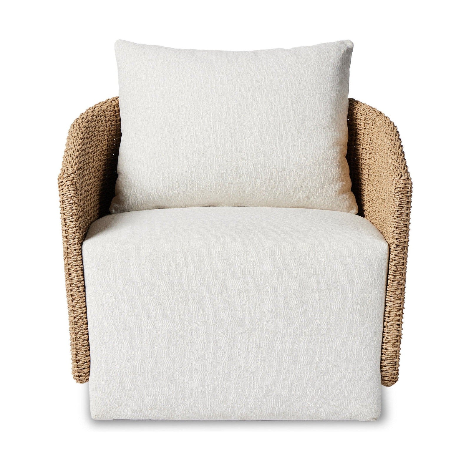 Maven Outdoor Swivel Chair-Faux Hyacinth