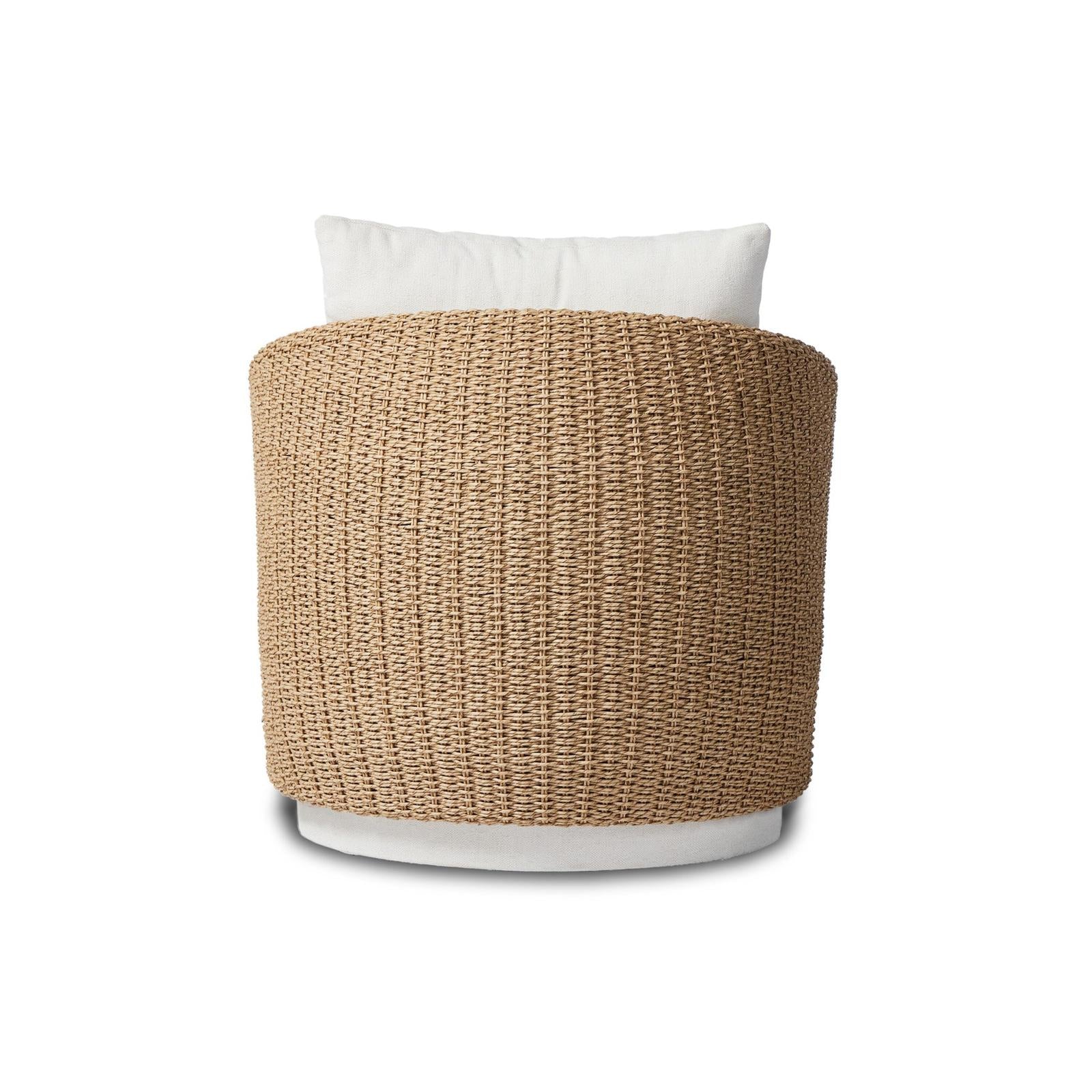 Maven Outdoor Swivel Chair-Faux Hyacinth