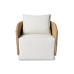 Maven Outdoor Swivel Chair-Faux Hyacinth