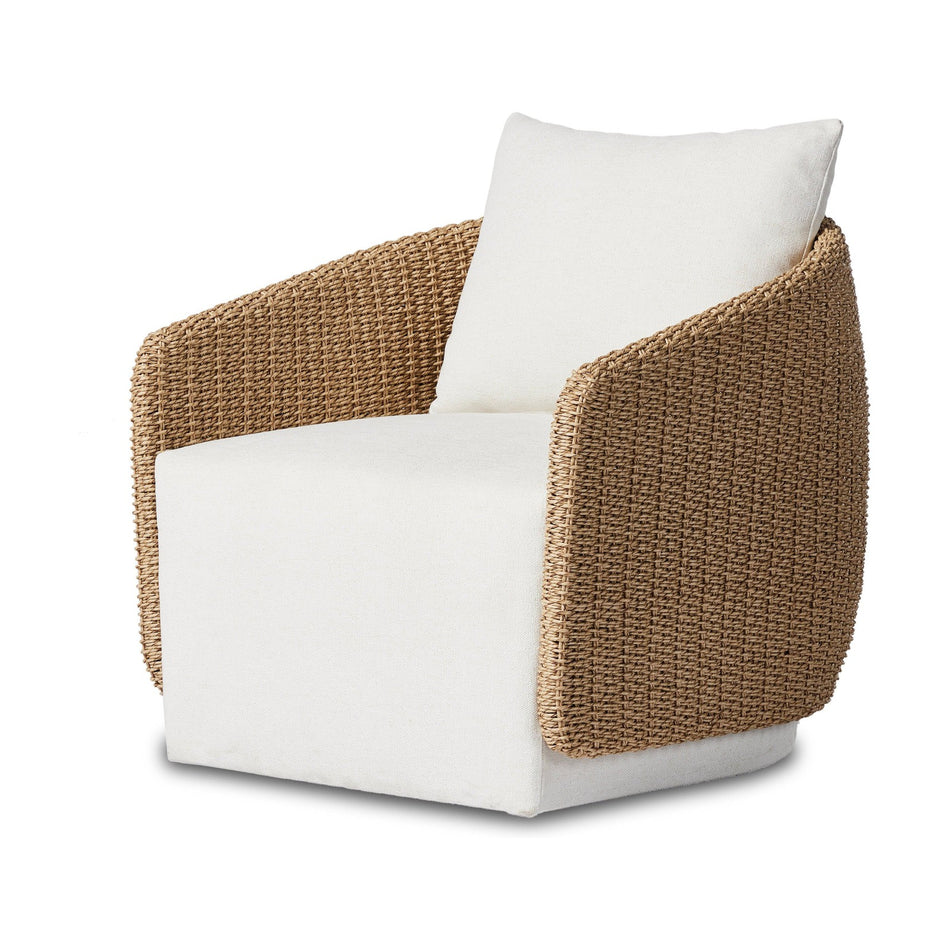 Maven Outdoor Swivel Chair-Faux Hyacinth