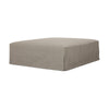 Laskin Outdoor Ottoman-Washed Brown-Fsc