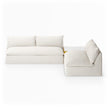 Four Hands Grant Outdoor 2-Piece Sectional with Coffee Table