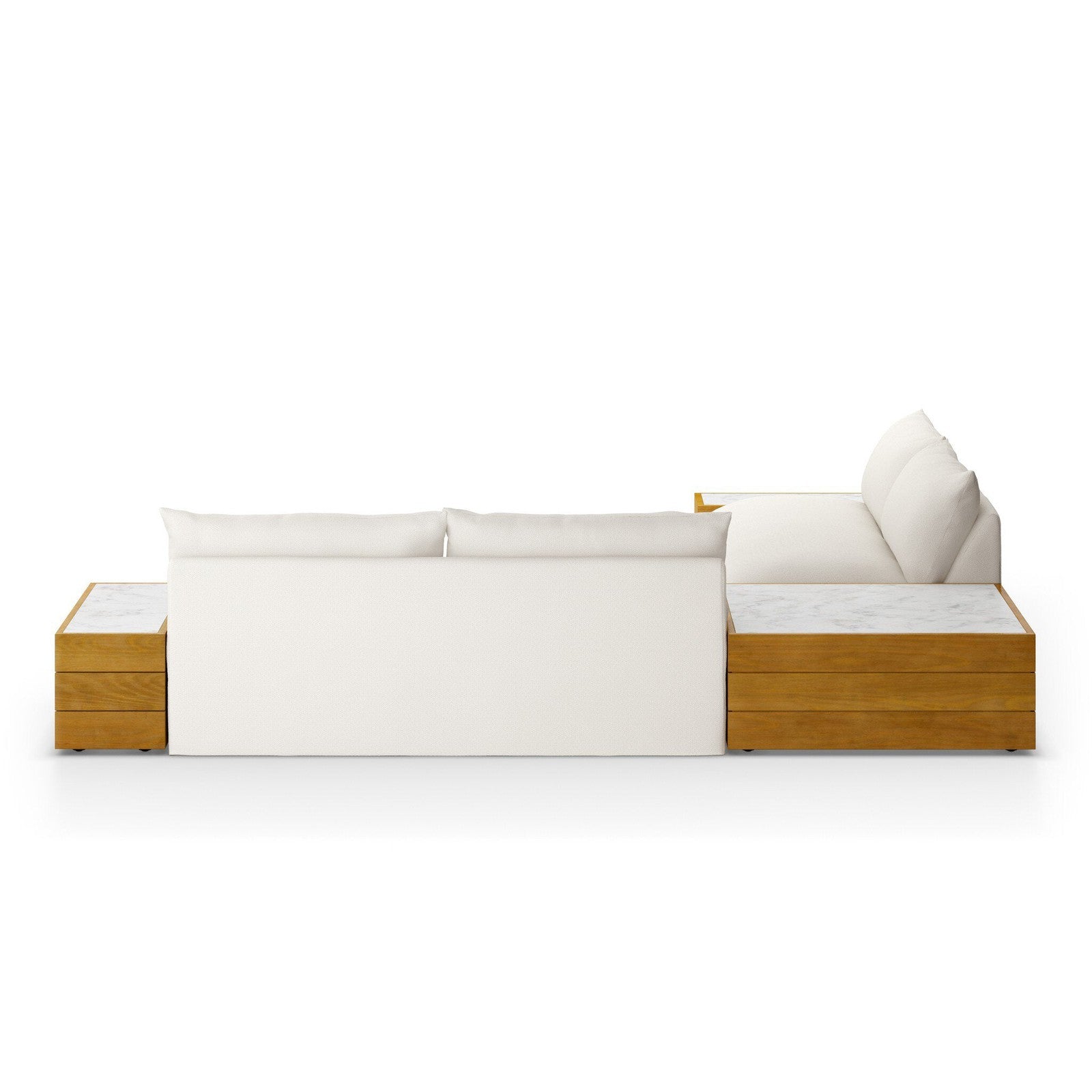 Four Hands Grant Outdoor 2-Piece Sectional with Coffee & End Tables