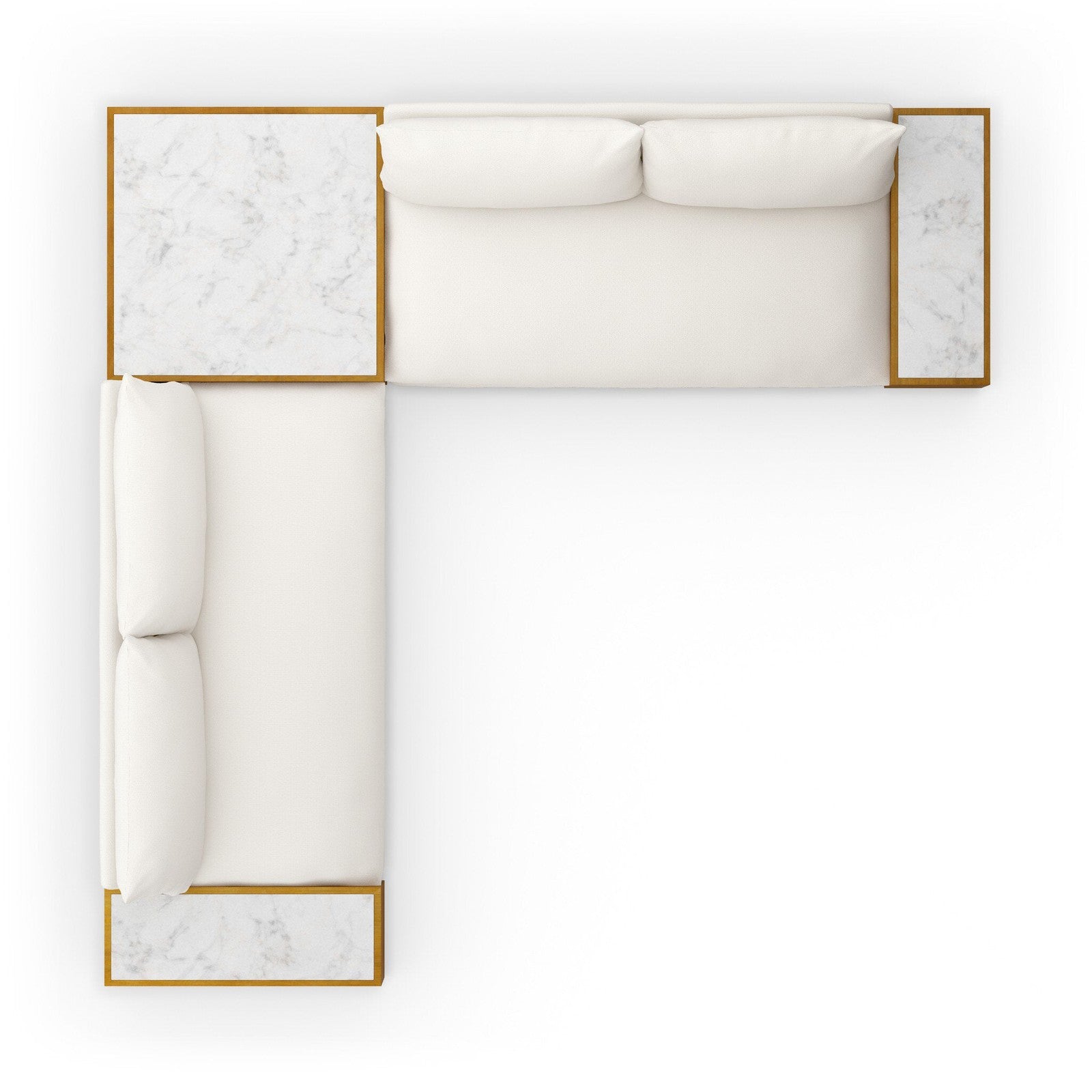 Four Hands Grant Outdoor 2-Piece Sectional with Coffee & End Tables