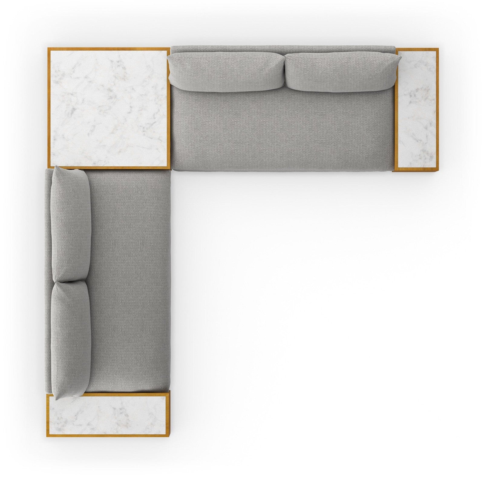 Four Hands Grant Outdoor 2-Piece Sectional with Coffee & End Tables