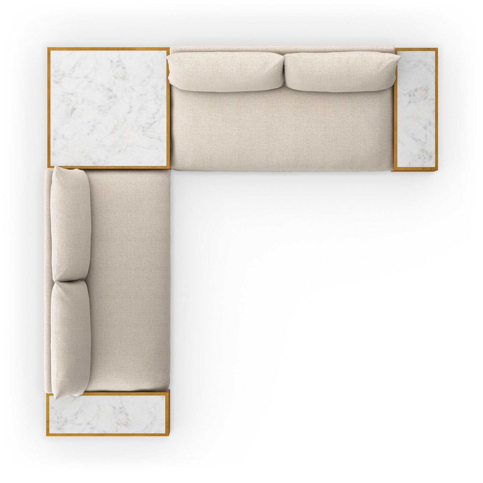 Four Hands Grant Outdoor 2-Piece Sectional with Coffee & End Tables