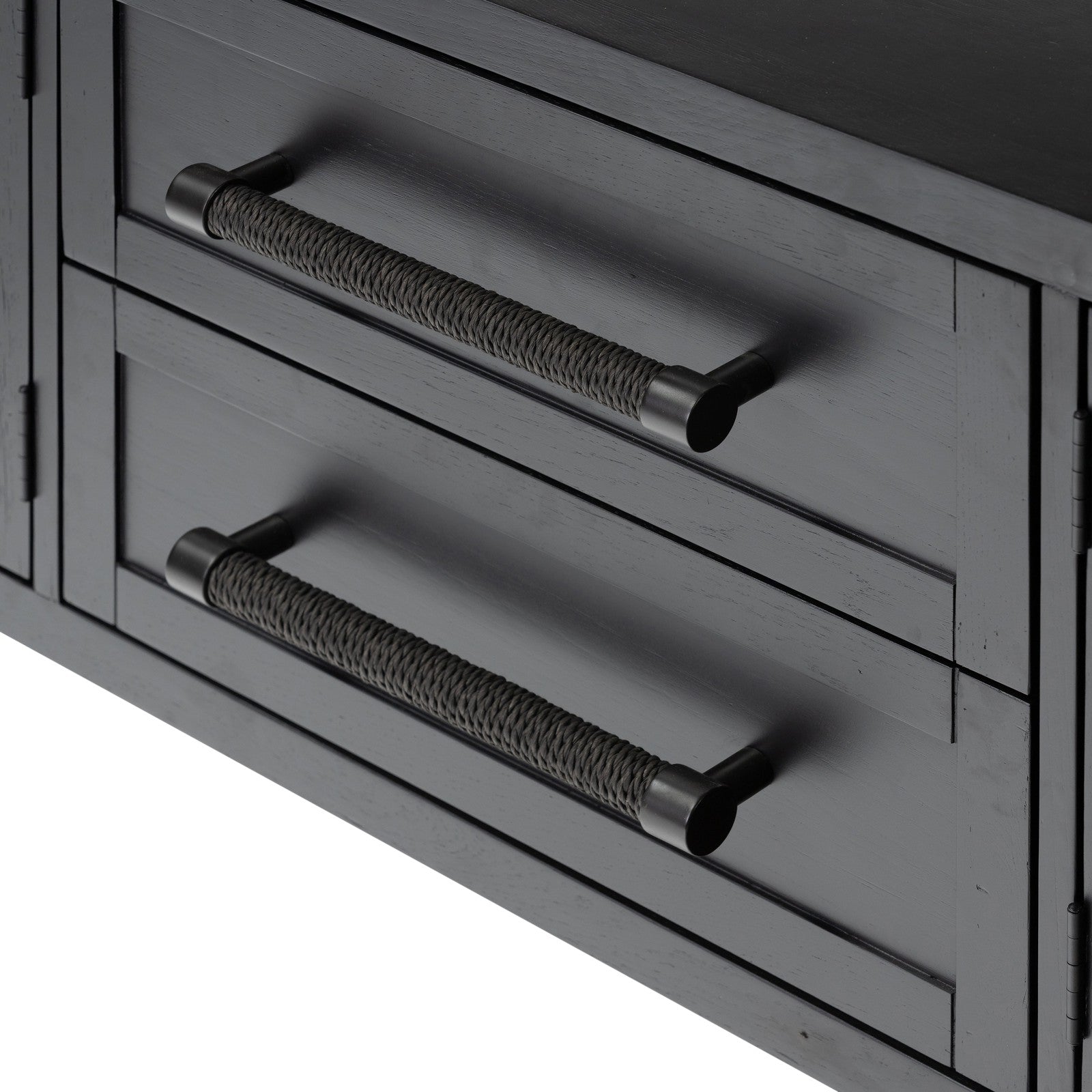 Laker Media Console-Black Oak