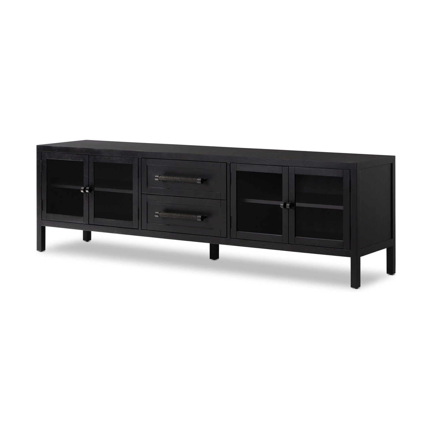 Laker Media Console-Black Oak