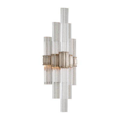 Corbett Viola 2 Light 7 inch Warm Silver Leaf Wall Sconce Wall Light