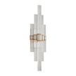 Corbett Viola 2 Light Warm Silver Leaf Wall Sconce Wall Light