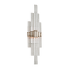 Corbett Viola 2 Light Warm Silver Leaf Wall Sconce Wall Light
