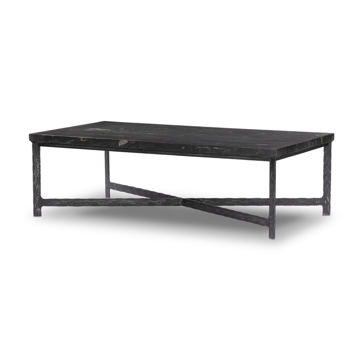 Four Hands Hammered Iron Coffee Table