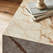 Four Hands Modern Marble Plinth End Table