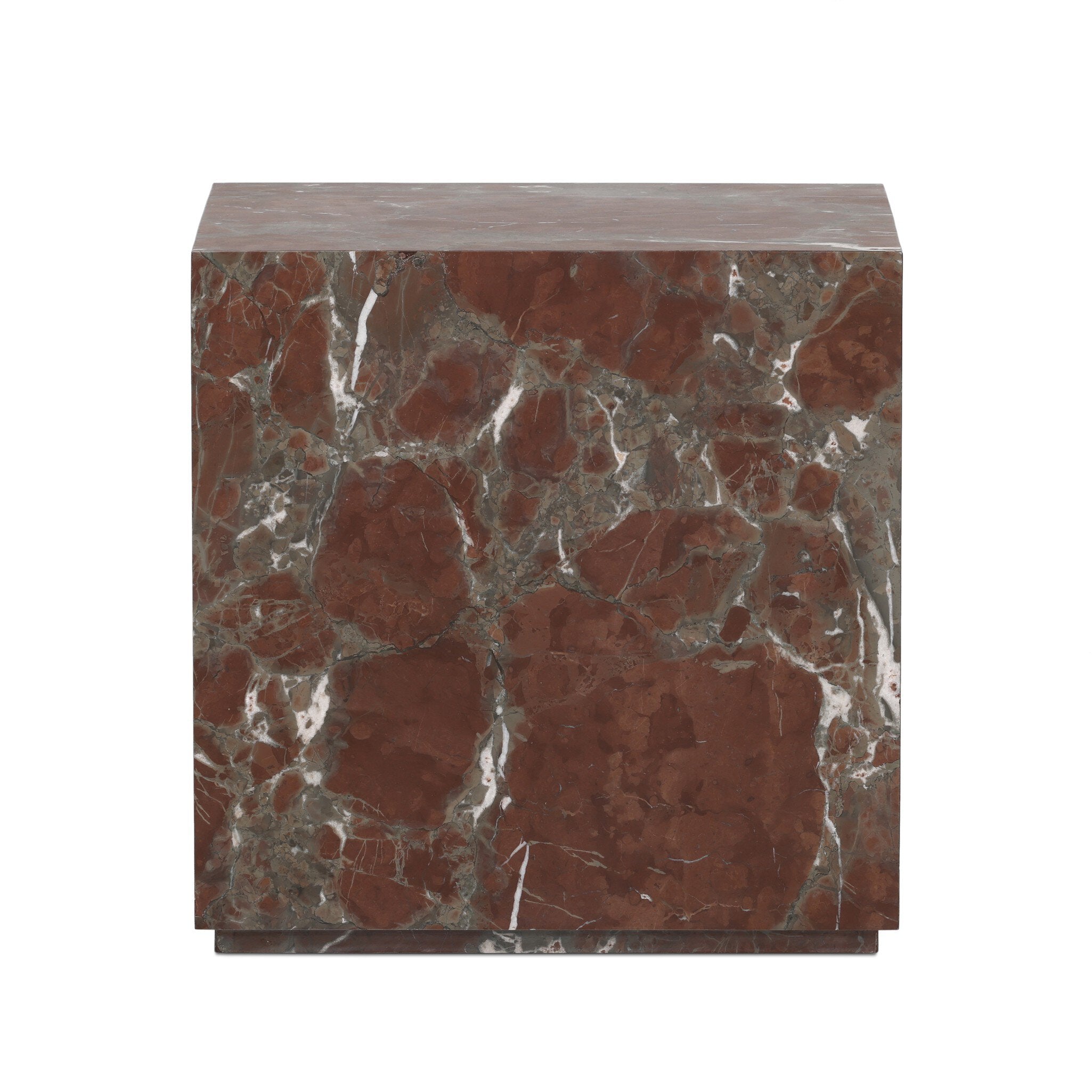 Four Hands Modern Marble Plinth End Table