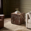 Four Hands Modern Marble Plinth End Table