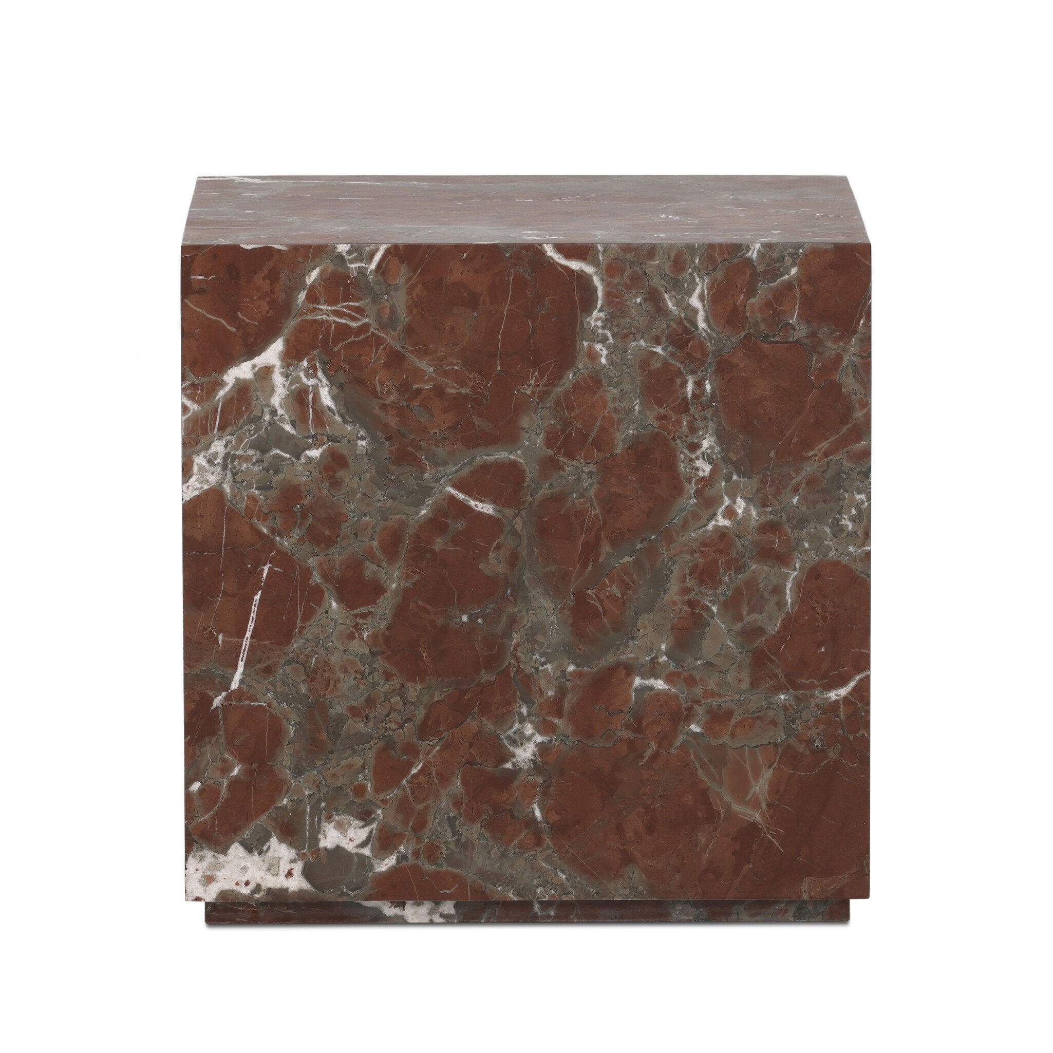 Four Hands Modern Marble Plinth End Table