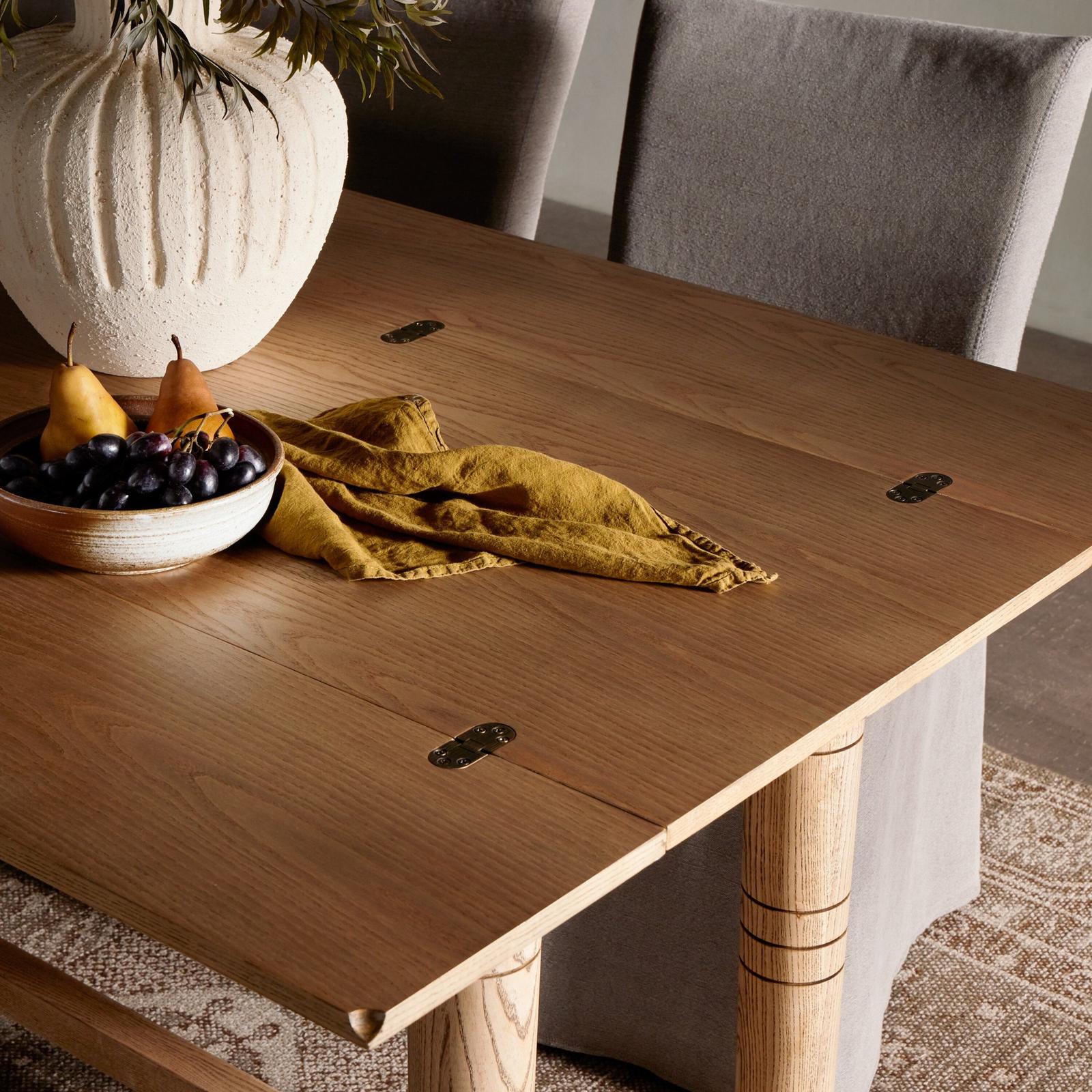 Flip Top Console Table-Toasted Ash