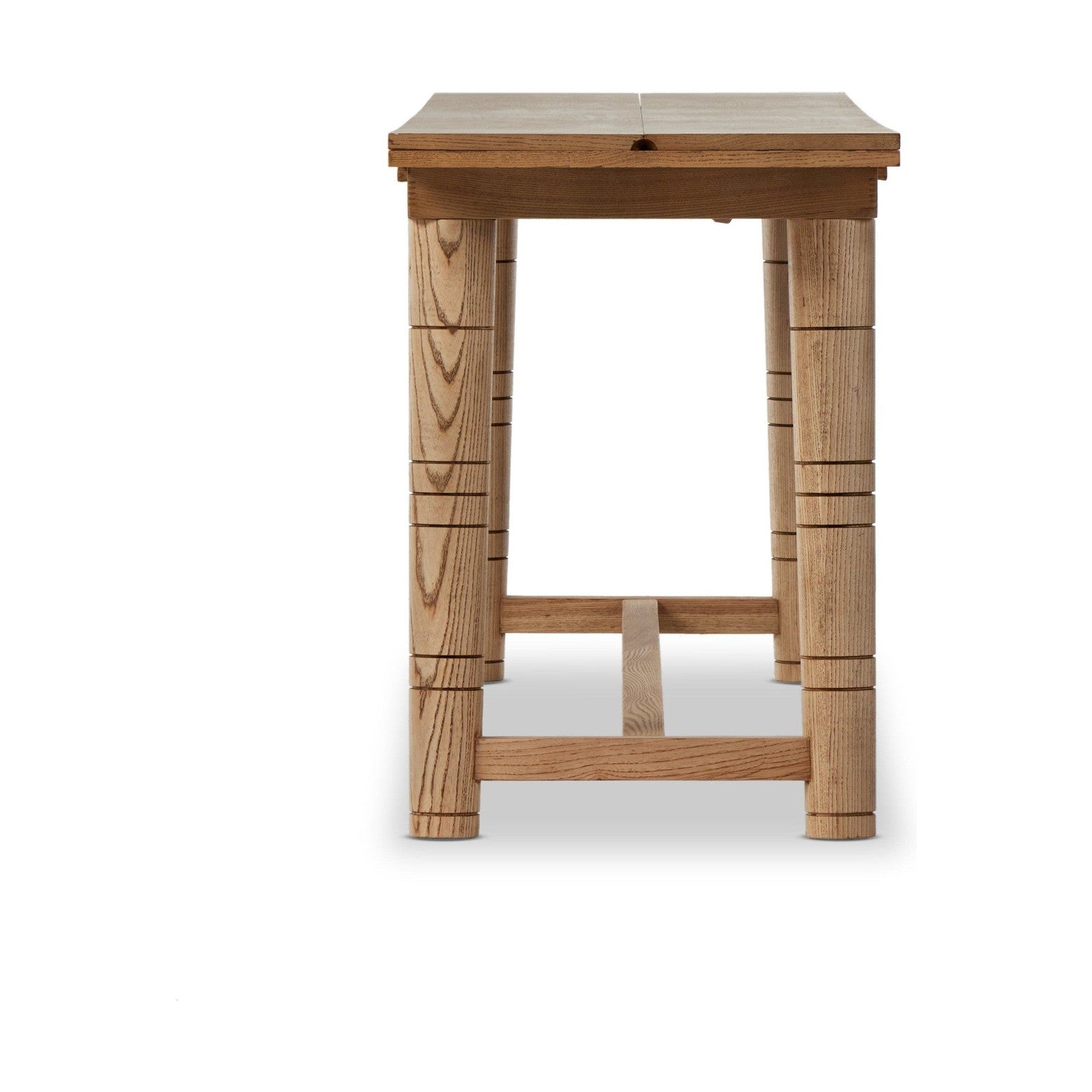 Flip Top Console Table-Toasted Ash