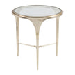 Artistica Home Signature Designs Porto Champagne Round End Table