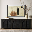 Tilda 6 Door Sideboard-Black Wash Mango