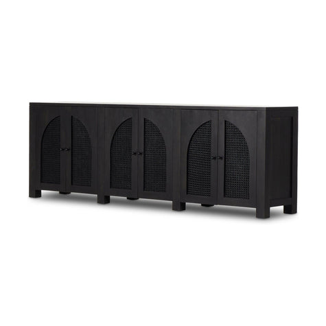 Tilda 6 Door Sideboard-Black Wash Mango