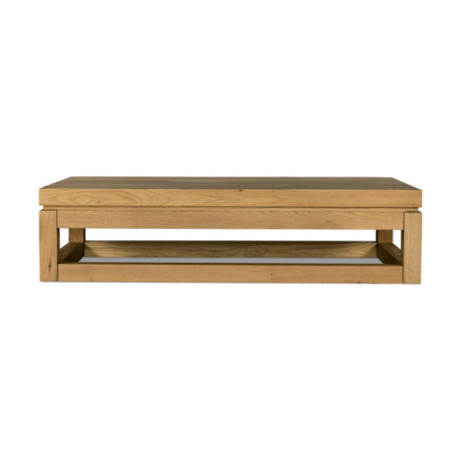 Parsons Coffee Table with Floating Top-Carame