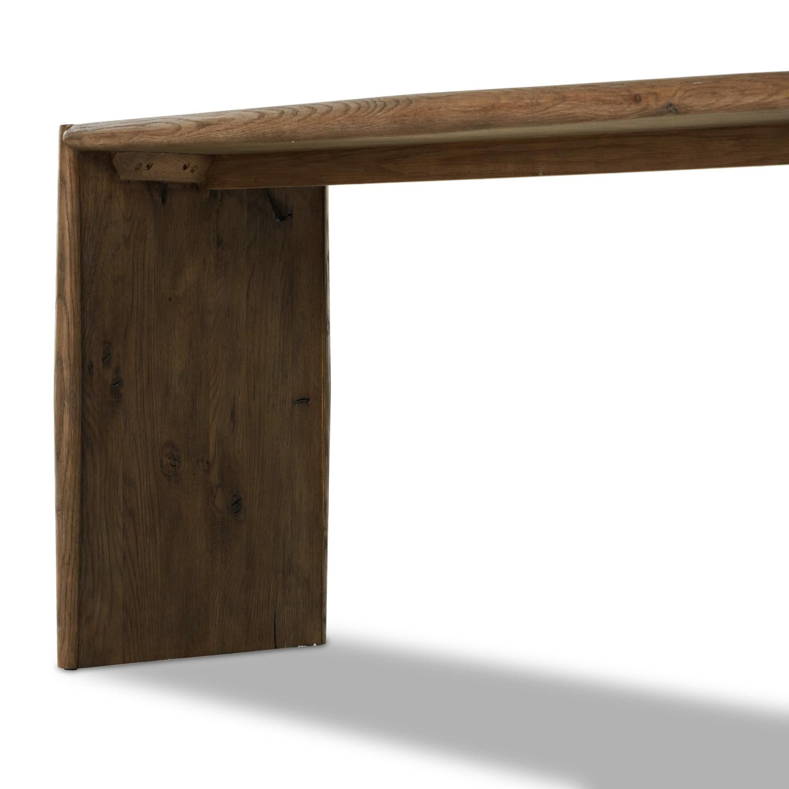 Glenview Console Table-Weathered Oak