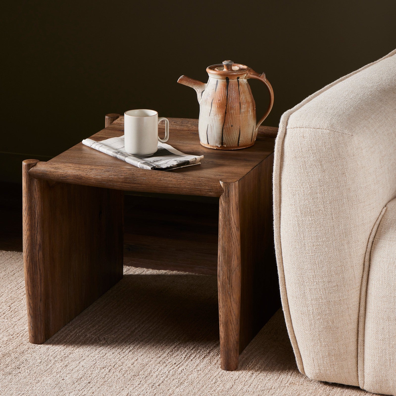 Glenview End Table-Weathered Oak