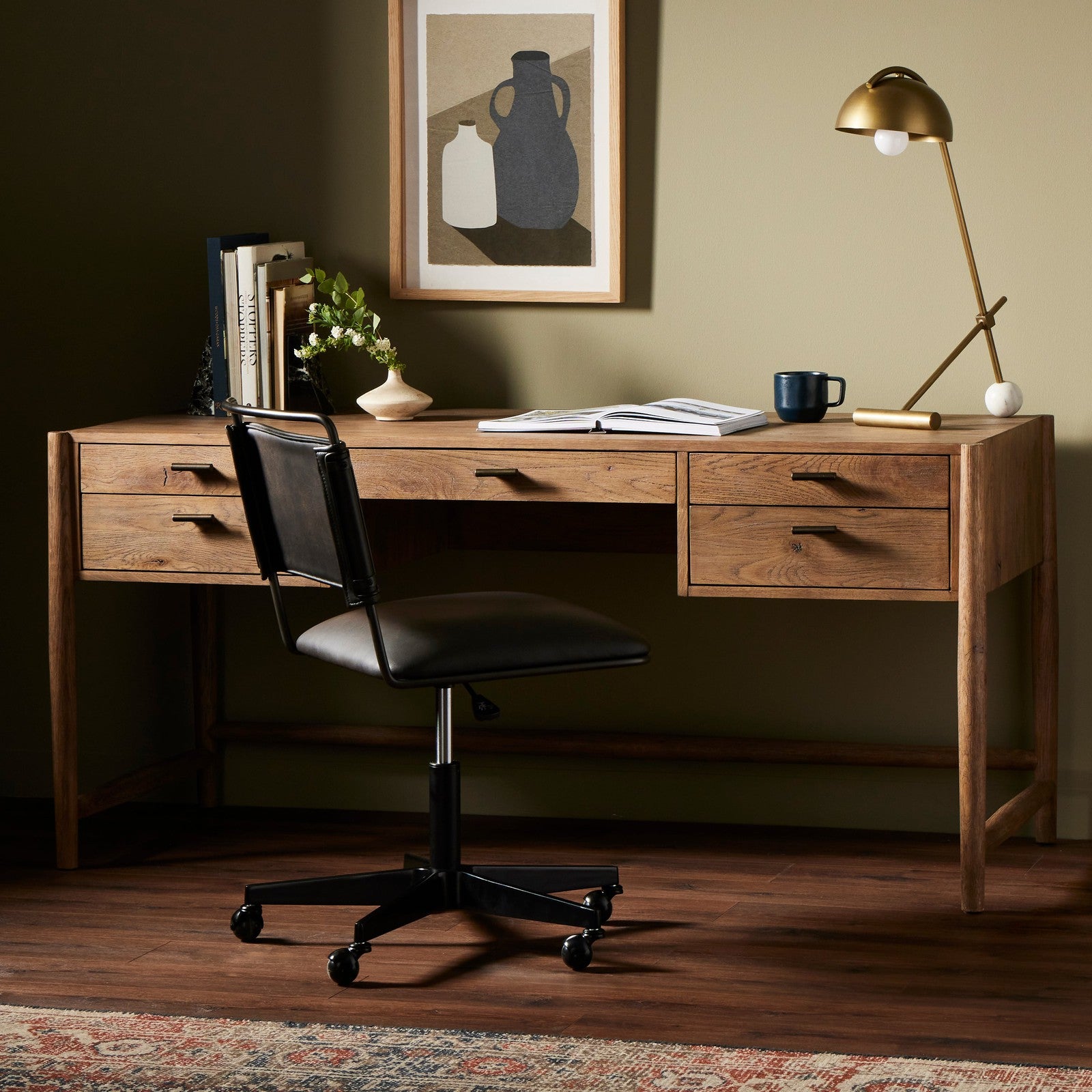 Glenview Desk-Weathered Oak