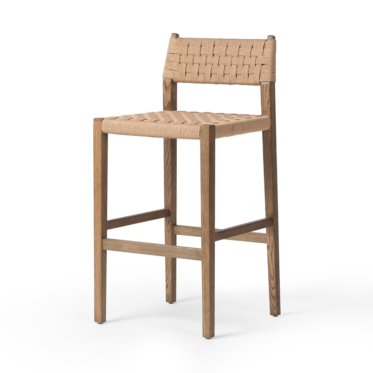 Four Hands Hamlin Bar + Counter Stool Double Twisted Paper Cord
