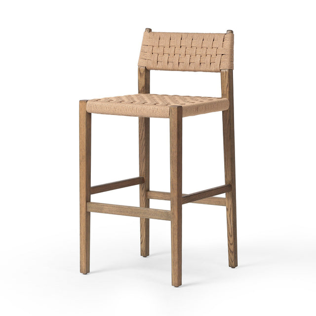 Four Hands Hamlin Bar + Counter Stool Double Twisted Paper Cord