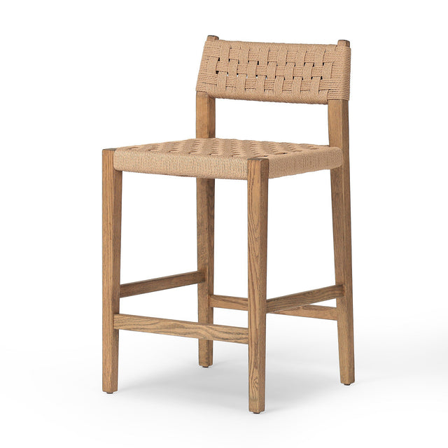 Four Hands Hamlin Bar + Counter Stool Double Twisted Paper Cord